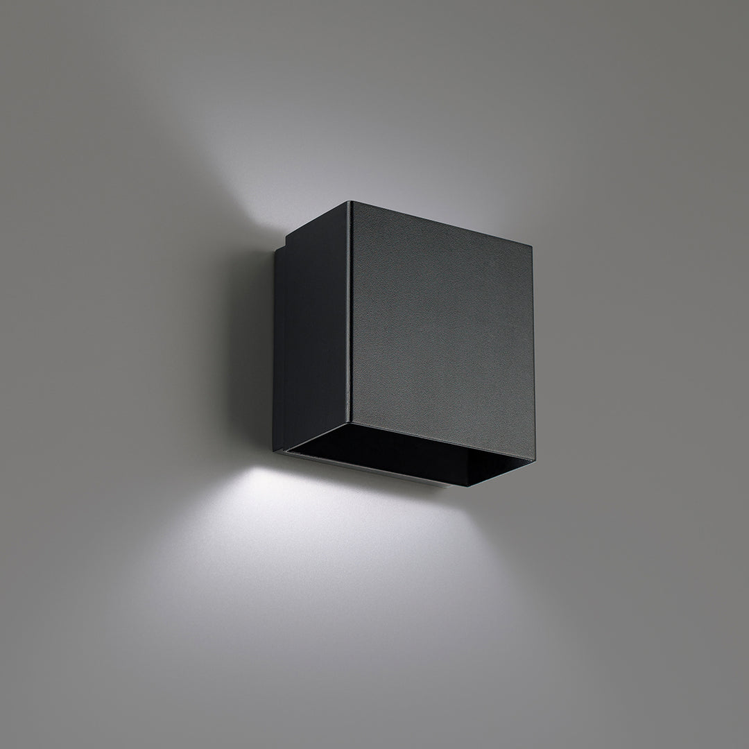 WAC Boxi WS-45105-30-BK Wall Sconce Light - Black