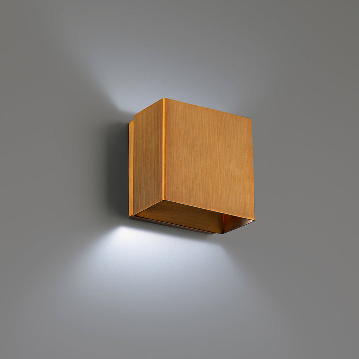 WAC Boxi WS-45105-35-AB Wall Sconce Light - Aged Brass