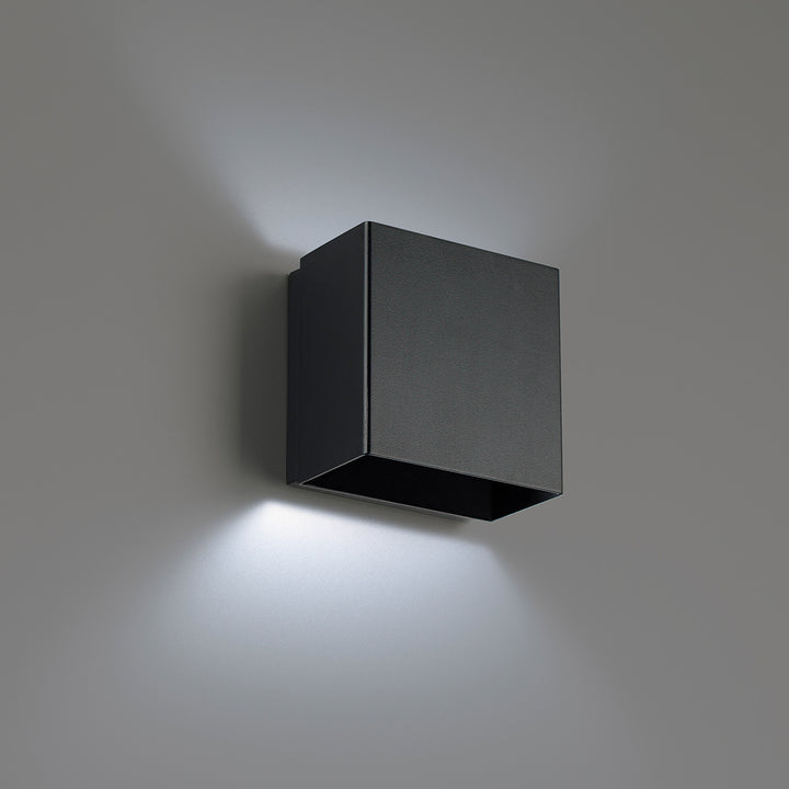 WAC Boxi WS-45105-35-BK Wall Sconce Light - Black