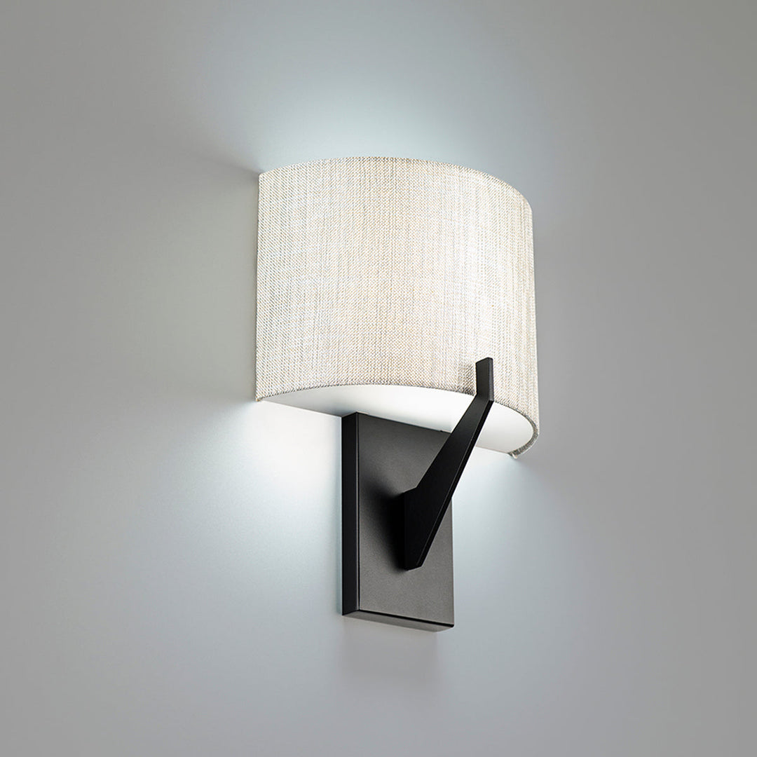 WAC Fitzgerald WS-47108-30-BK Wall Sconce Light - Black