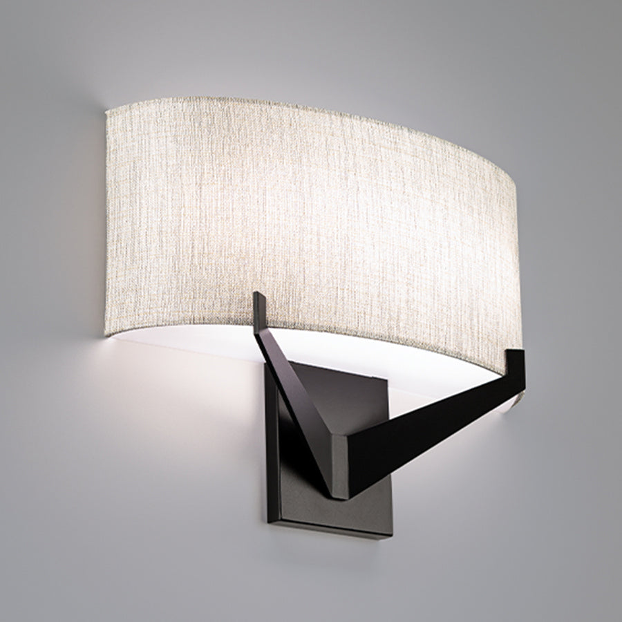 WAC Fitzgerald WS-47116-27-BK Wall Sconce Light - Black