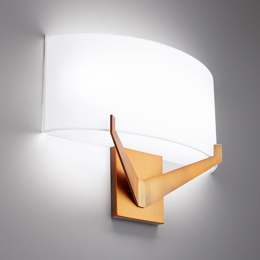 WAC Fitzgerald WS-47116-30-AB Wall Sconce Light - Aged Brass
