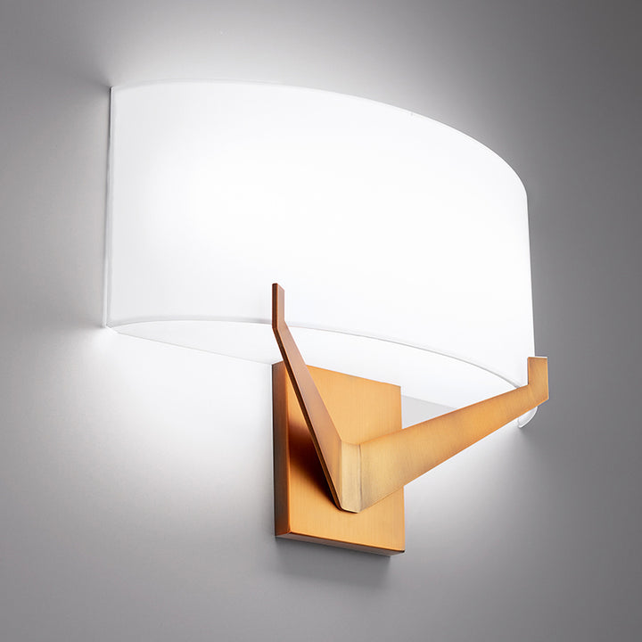 WAC Fitzgerald WS-47116-30-AB Wall Sconce Light - Aged Brass