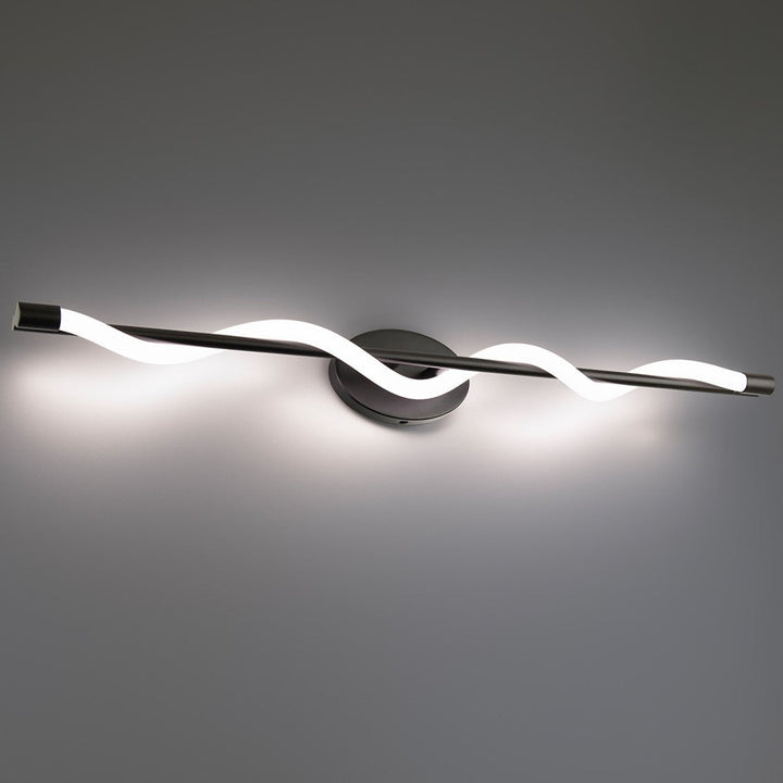 WAC Jasmine WS-77137-BK Bath Vanity Light 5 in. wide - Black