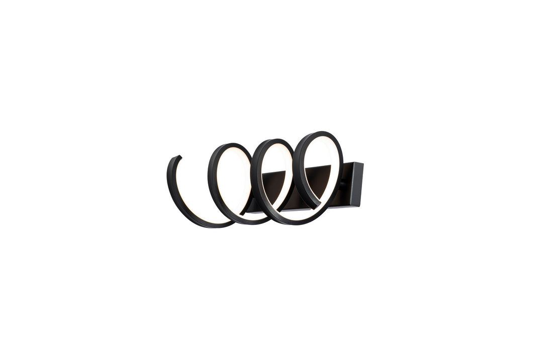 WAC Marques WS-83120-BK Bath Vanity Light 6 in. wide - Black