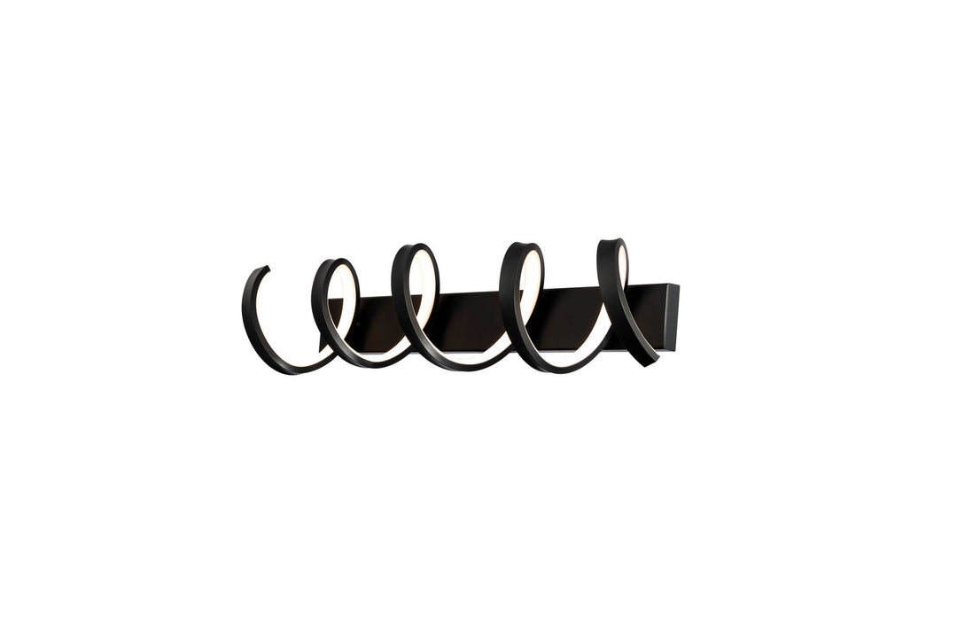 WAC Marques WS-83129-BK Bath Vanity Light 6 in. wide - Black