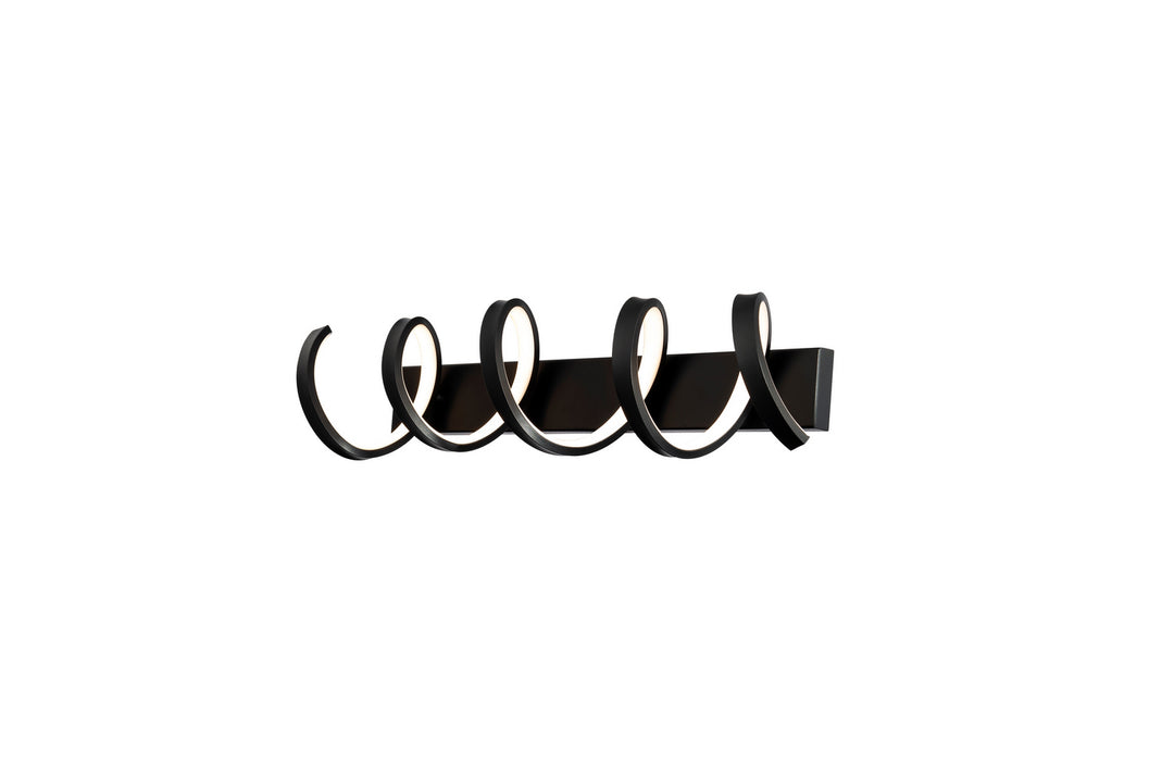 WAC Marques WS-83129-BK Bath Vanity Light 6 in. wide - Black