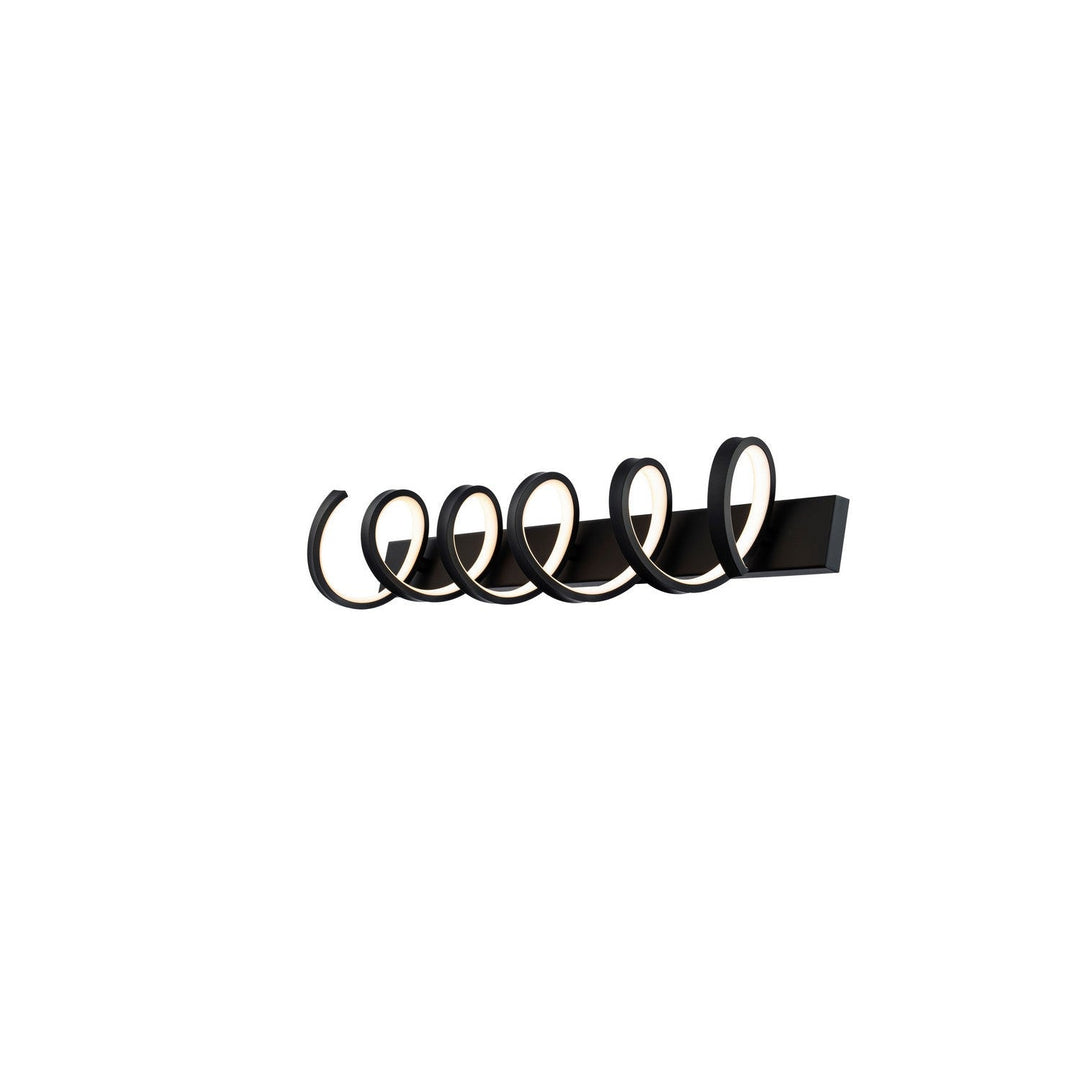 WAC Marques WS-83139-BK Bath Vanity Light 6 in. wide - Black