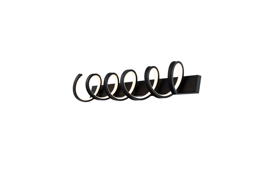 WAC Marques WS-83139-BK Bath Vanity Light 6 in. wide - Black