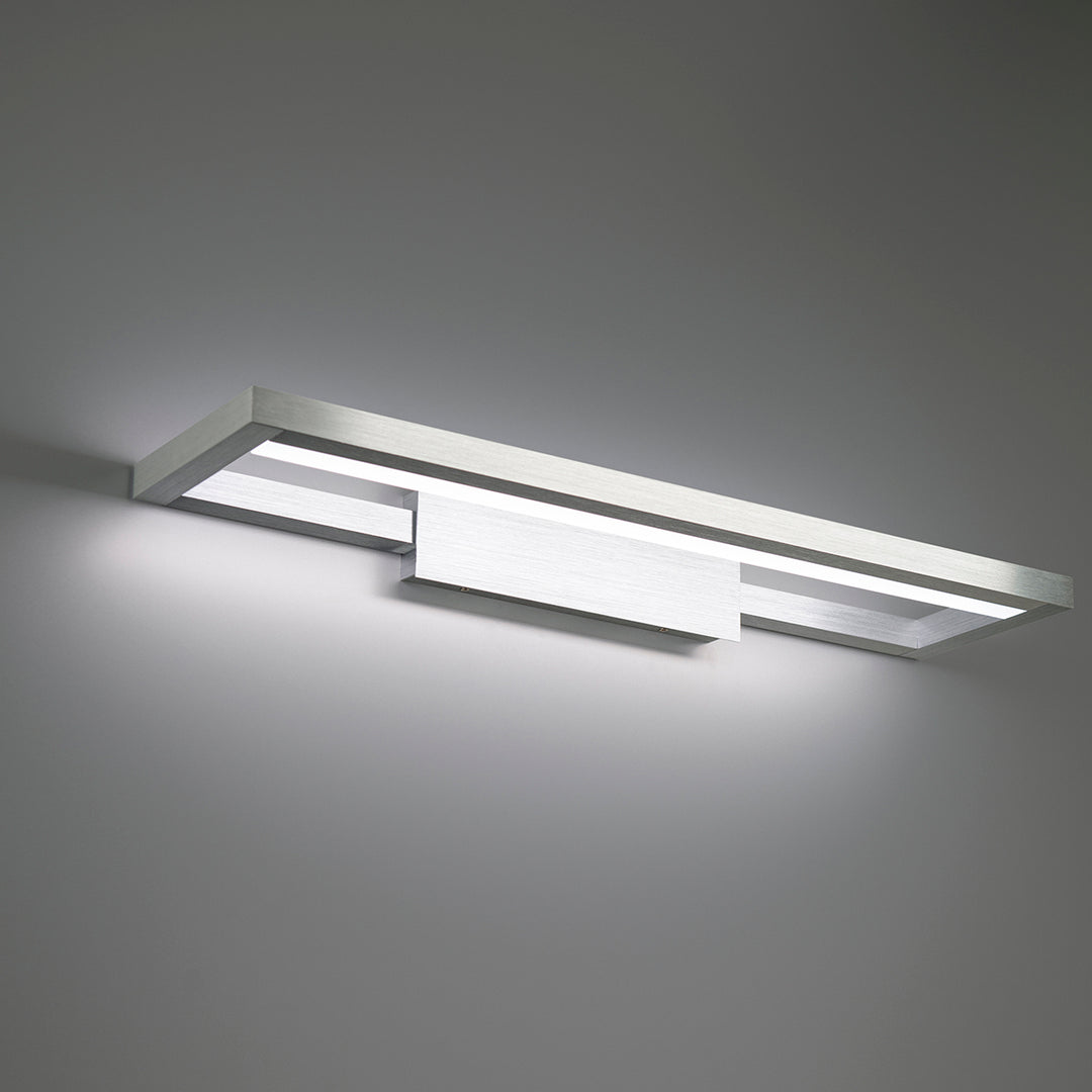 WAC View WS-89120-30-AL Bath Vanity Light 7 in. wide - Brushed Aluminum