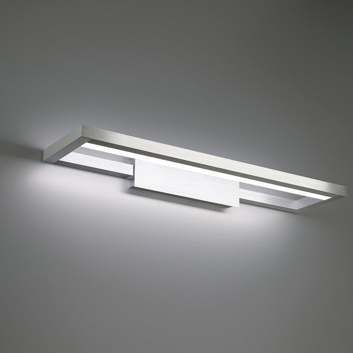 WAC View WS-89120-30-AL Bath Vanity Light 7 in. wide - Brushed Aluminum