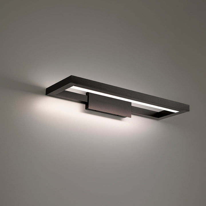 WAC View WS-89120-30-BK Bath Vanity Light 7 in. wide - Black