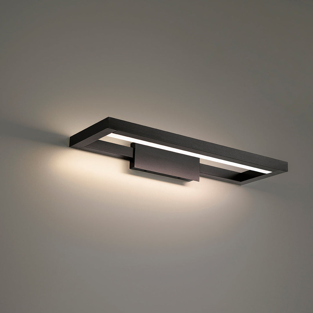 WAC View WS-89128-27-BK Bath Vanity Light 7 in. wide - Black