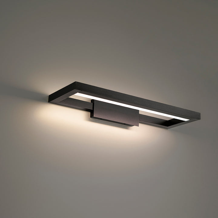 WAC View WS-89128-27-BK Bath Vanity Light 7 in. wide - Black