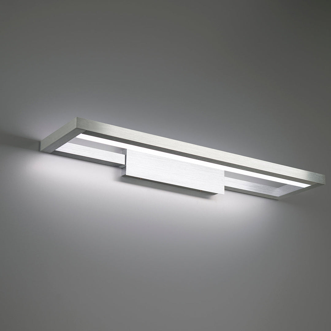 WAC View WS-89128-30-AL Bath Vanity Light 7 in. wide - Brushed Aluminum