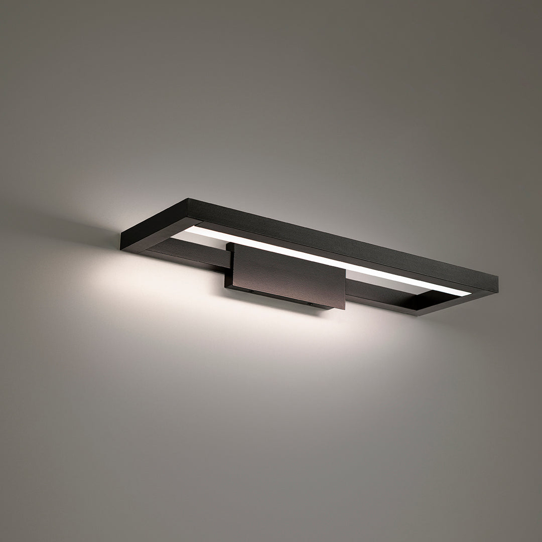 WAC View WS-89128-30-BK Bath Vanity Light 7 in. wide - Black
