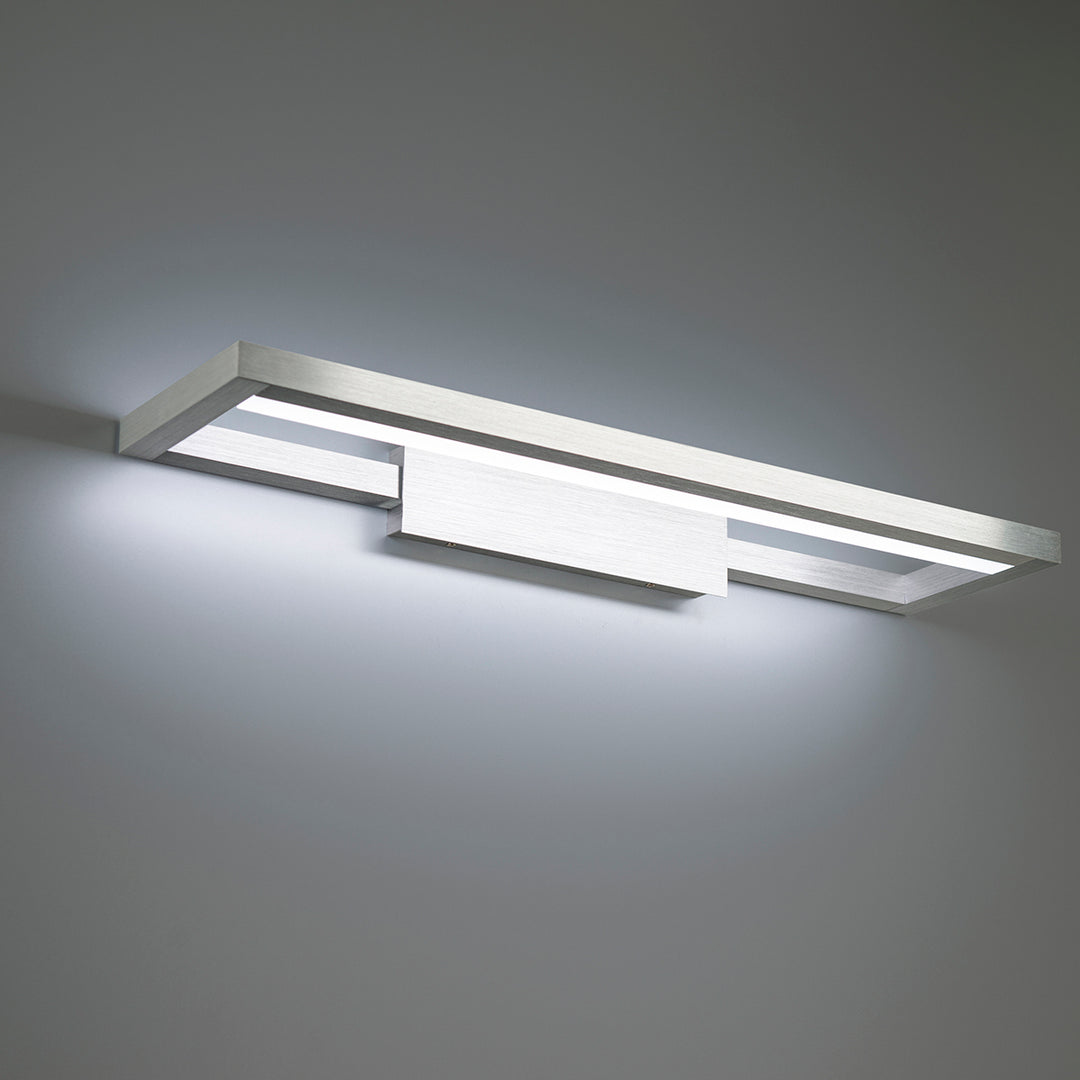 WAC View WS-89128-35-AL Bath Vanity Light 7 in. wide - Brushed Aluminum