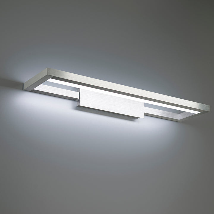 WAC View WS-89128-35-AL Bath Vanity Light 7 in. wide - Brushed Aluminum