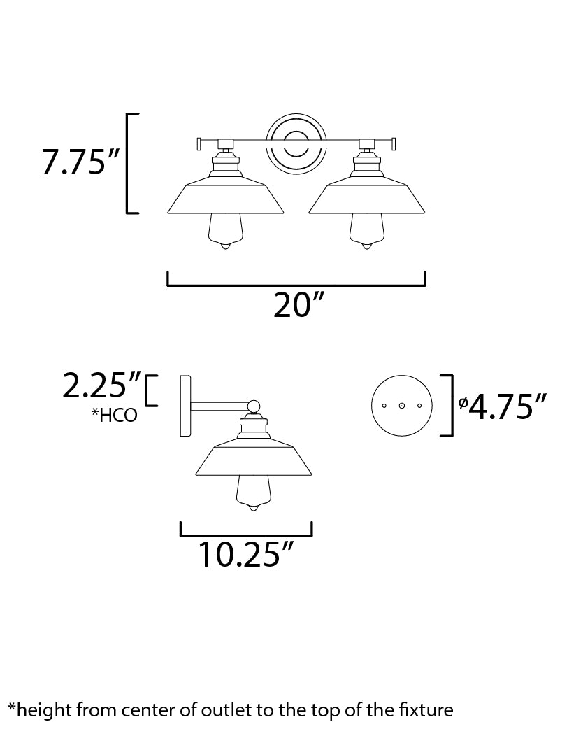 Maxim Willowbrook 11192SWPC Bath Vanity Light 20 in. wide - Polished Chrome