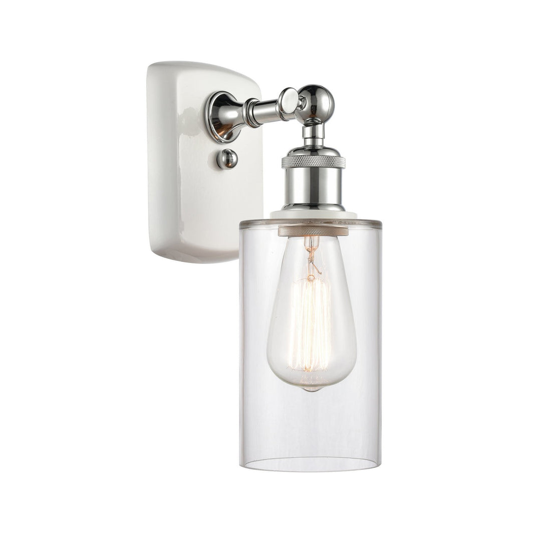 Innovations Ballston 516-1W-WPC-G802-LED Wall Sconce Light - White and Polished Chrome