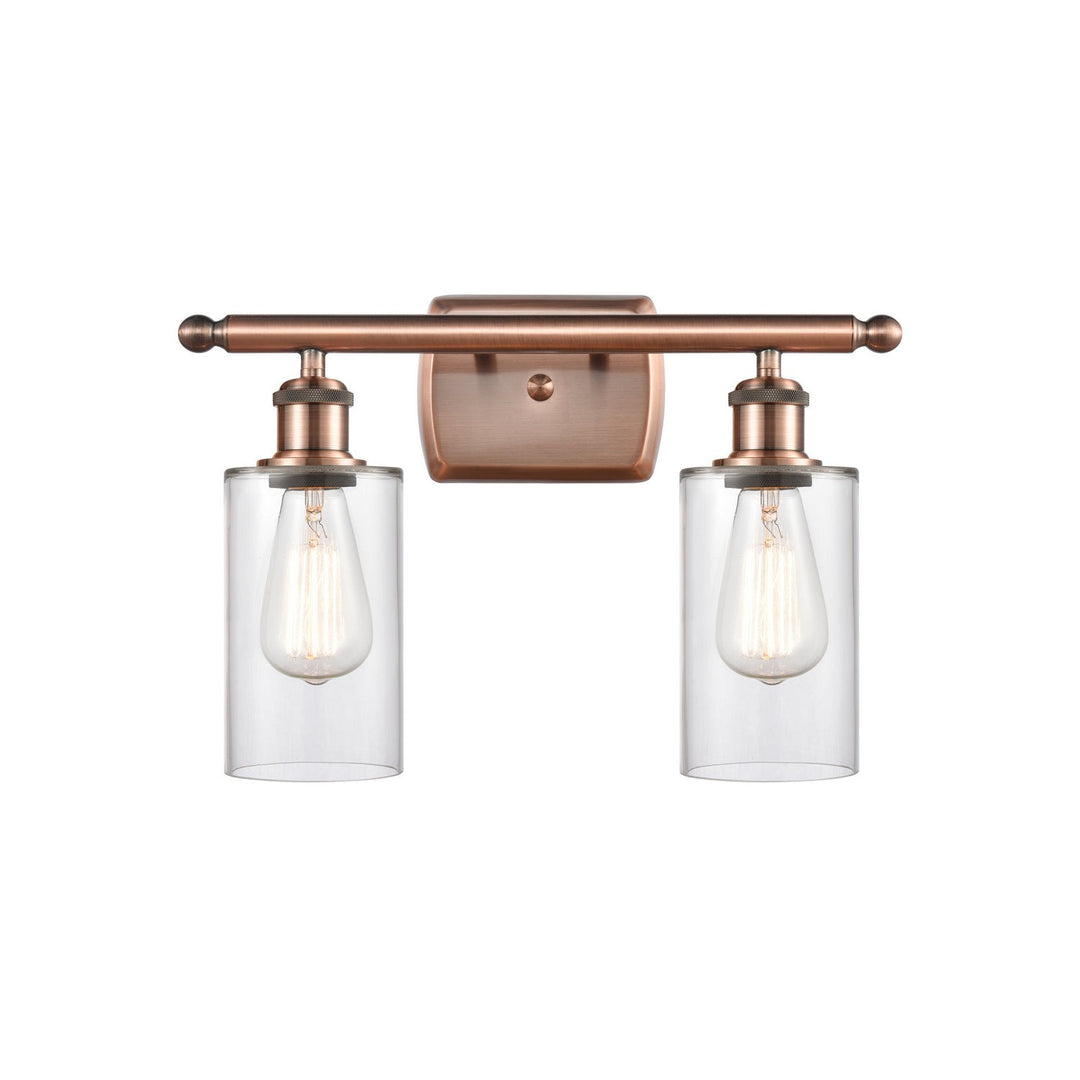 Innovations Ballston 516-2W-AC-G802-LED Bath Vanity Light 16 in. wide - Antique Copper