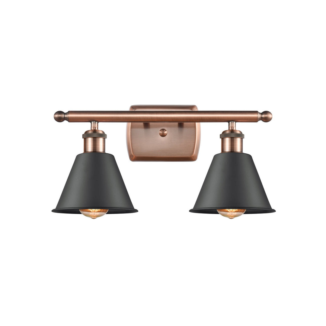 Innovations Ballston 516-2W-AC-M8-LED Bath Vanity Light 16 in. wide - Antique Copper