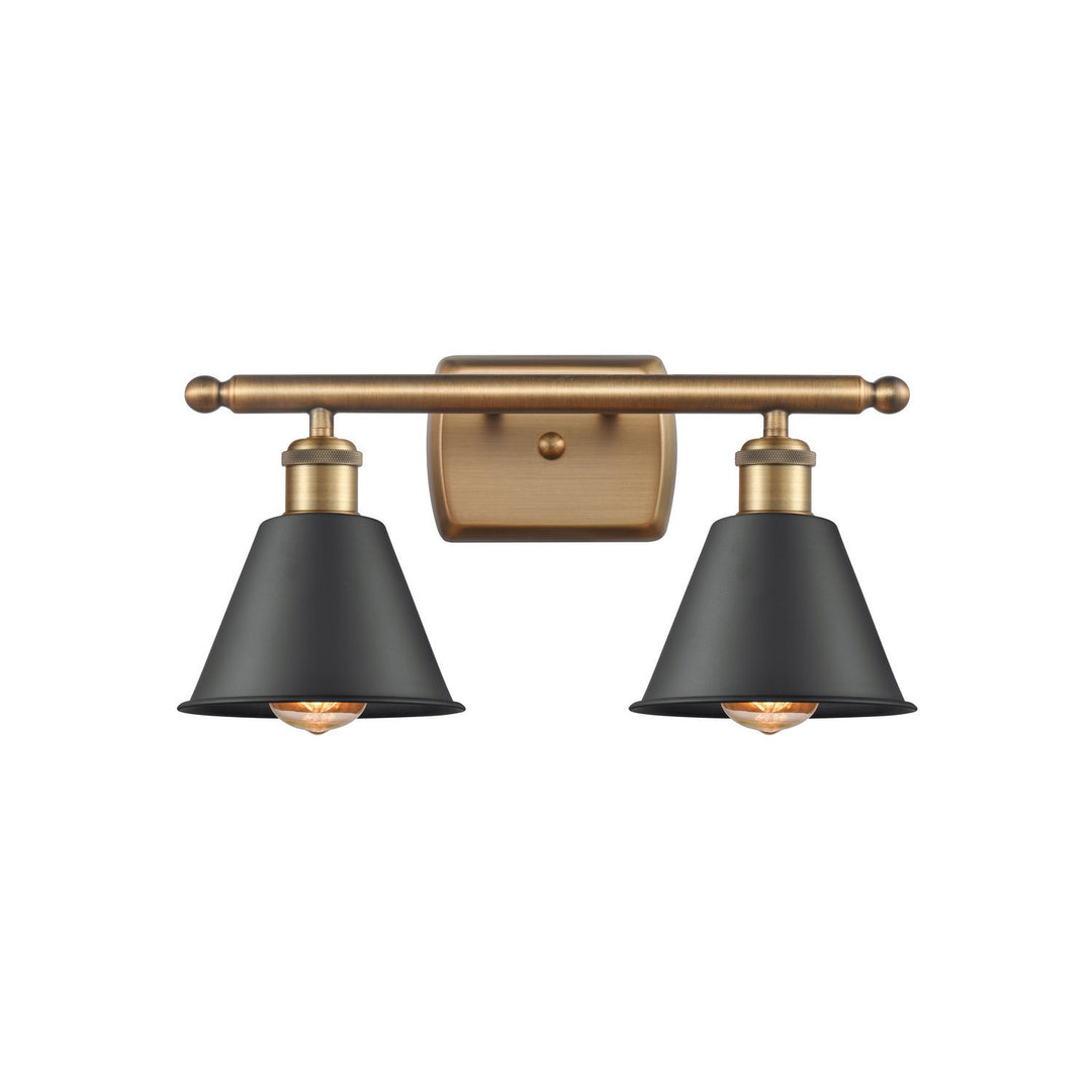 Innovations Ballston 516-2W-BB-M8-LED Bath Vanity Light 16 in. wide - Brushed Brass
