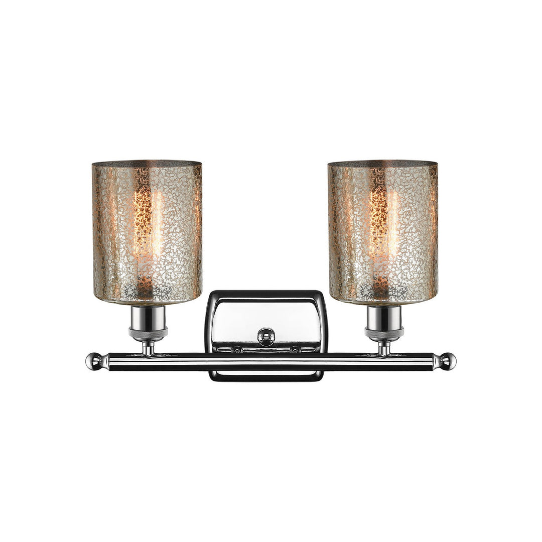 Innovations Ballston 516-2W-PC-G116-LED Bath Vanity Light 16 in. wide - Polished Chrome