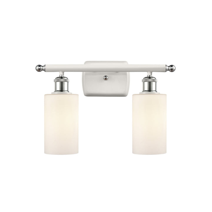 Innovations Ballston 516-2W-WPC-G801-LED Bath Vanity Light 16 in. wide - White and Polished Chrome