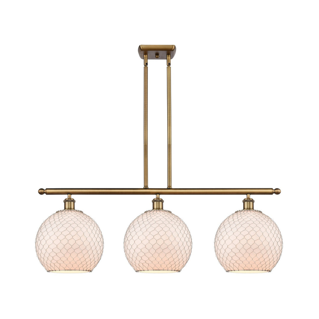 Innovations Ballston 516-3I-BB-G121-10CSN-LED Pendant Light - Brushed Brass