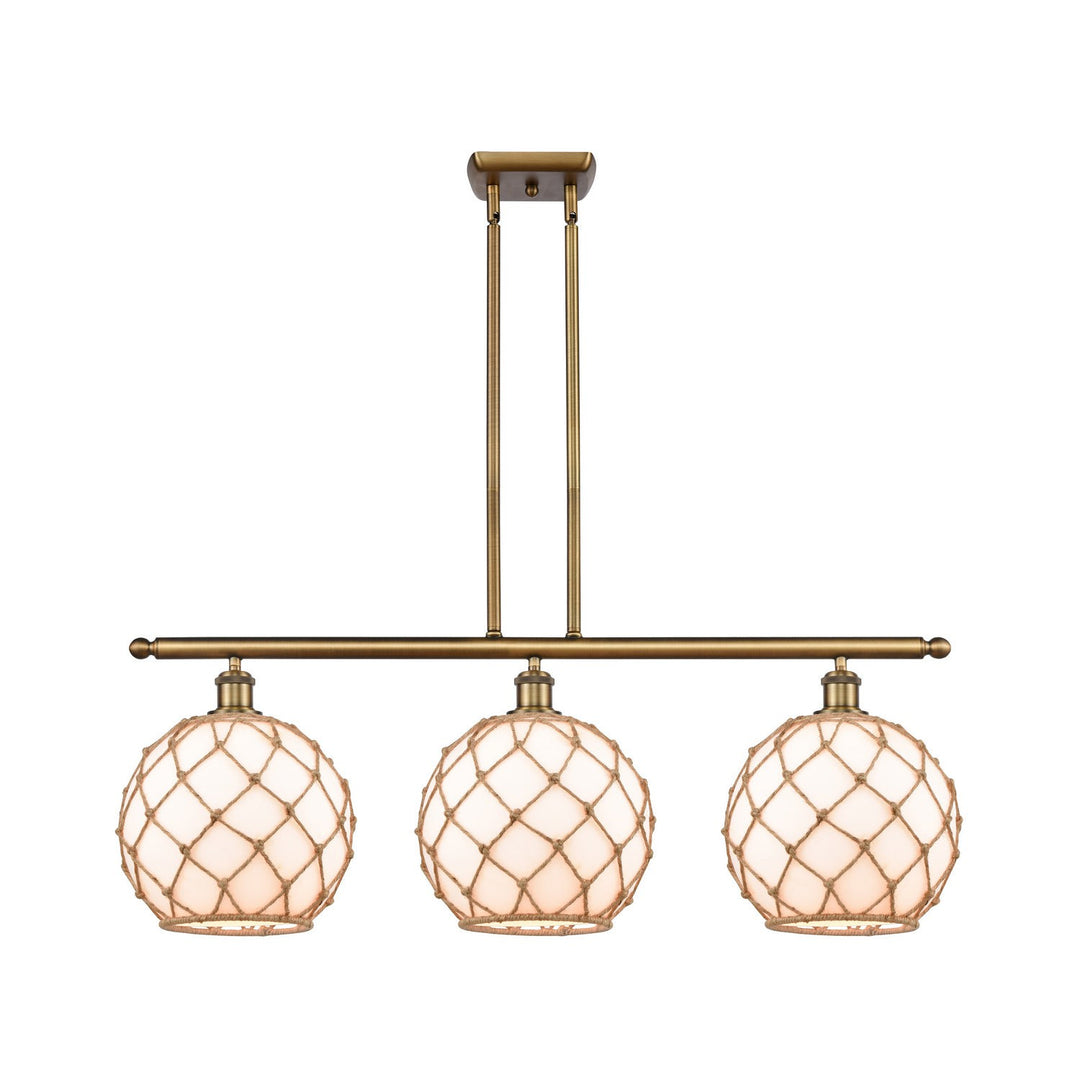 Innovations Ballston 516-3I-BB-G121-10RB-LED Pendant Light - Brushed Brass