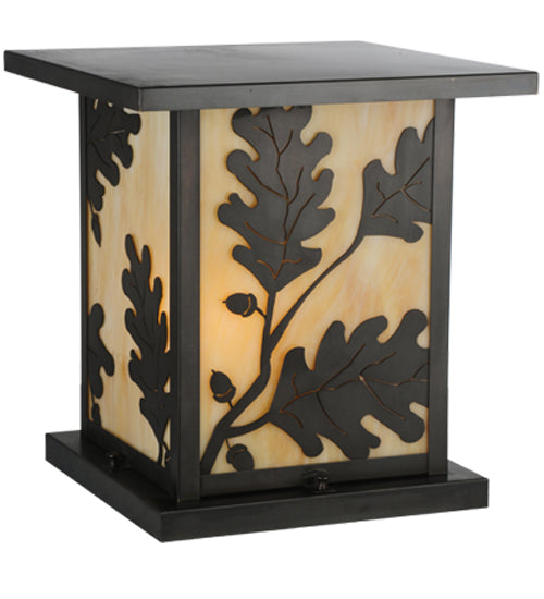 Meyda Tiffany Lighting 111973 Hyde Park One Light Pier Mount Outdoor Bronze / Dark
