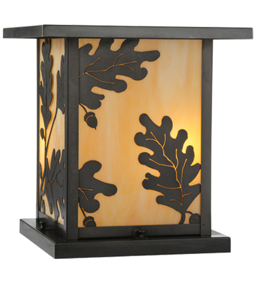 Meyda Tiffany Lighting 111973 Hyde Park One Light Pier Mount Outdoor Bronze / Dark