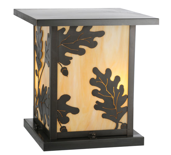 Meyda Tiffany Lighting 111973 Hyde Park One Light Pier Mount Outdoor Bronze / Dark