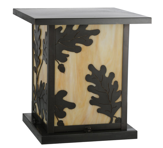 Meyda Tiffany Lighting 111973 Hyde Park One Light Pier Mount Outdoor Bronze / Dark