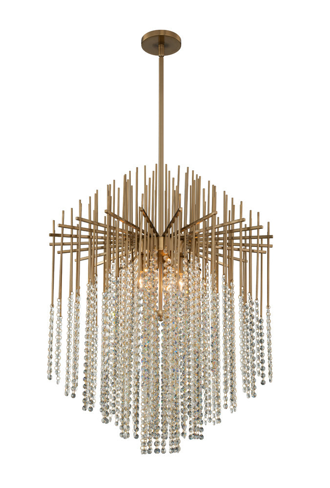 Allegri Estrella 037655-038-FR001 Chandelier Light - Brushed Champagne Gold