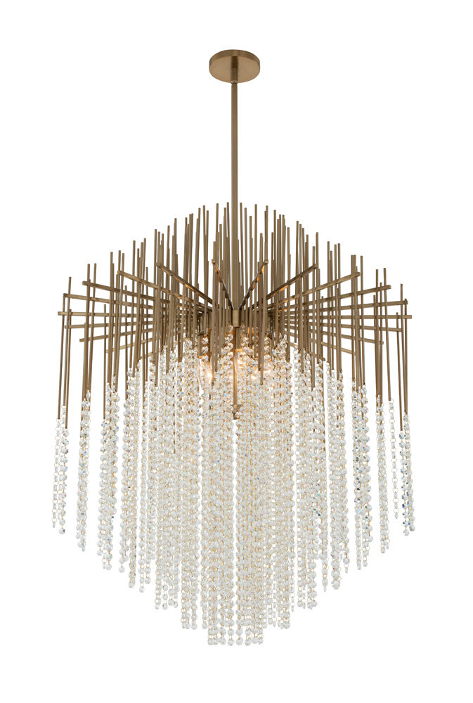 Allegri Estrella 037656-038-FR001 Chandelier Light - Brushed Champagne Gold