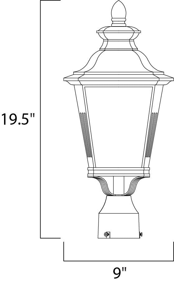 Maxim Lighting 1120FSBZ  Knoxville Outdoor Bronze