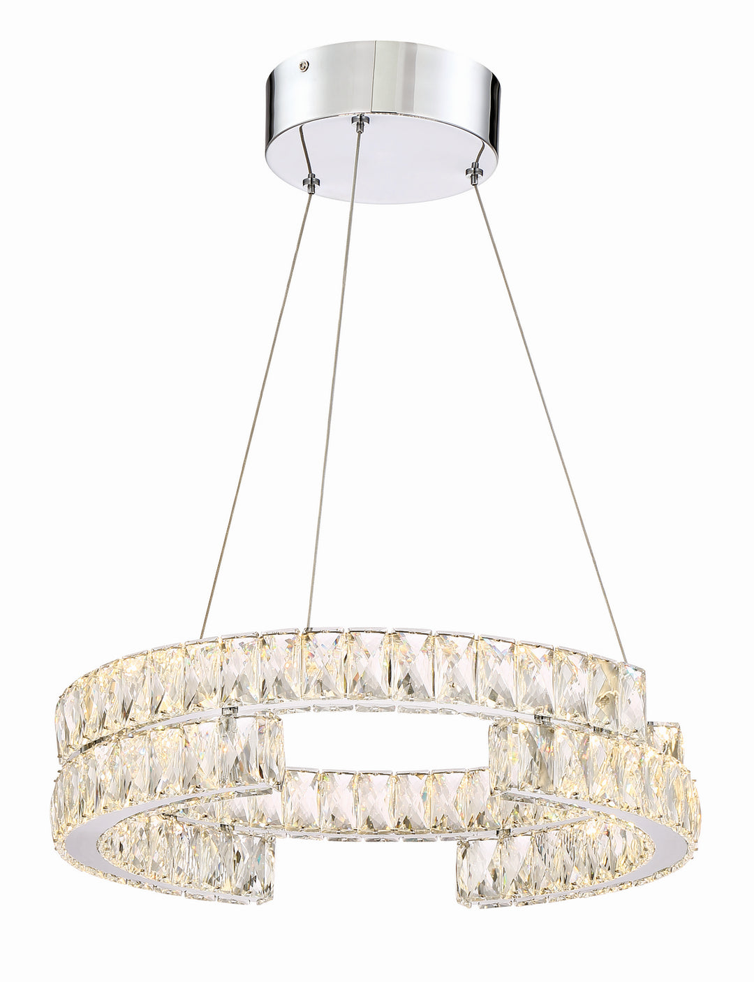 Zeev Shift CD10191-LED-CH Chandelier Light - Chrome