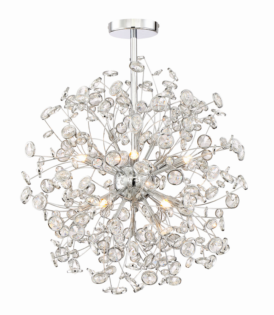 Zeev Meadow CD10204-10-CH Chandelier Light - Chrome