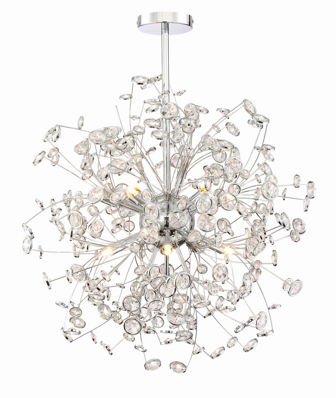 Zeev Meadow CD10205-12-CH Chandelier Light - Chrome