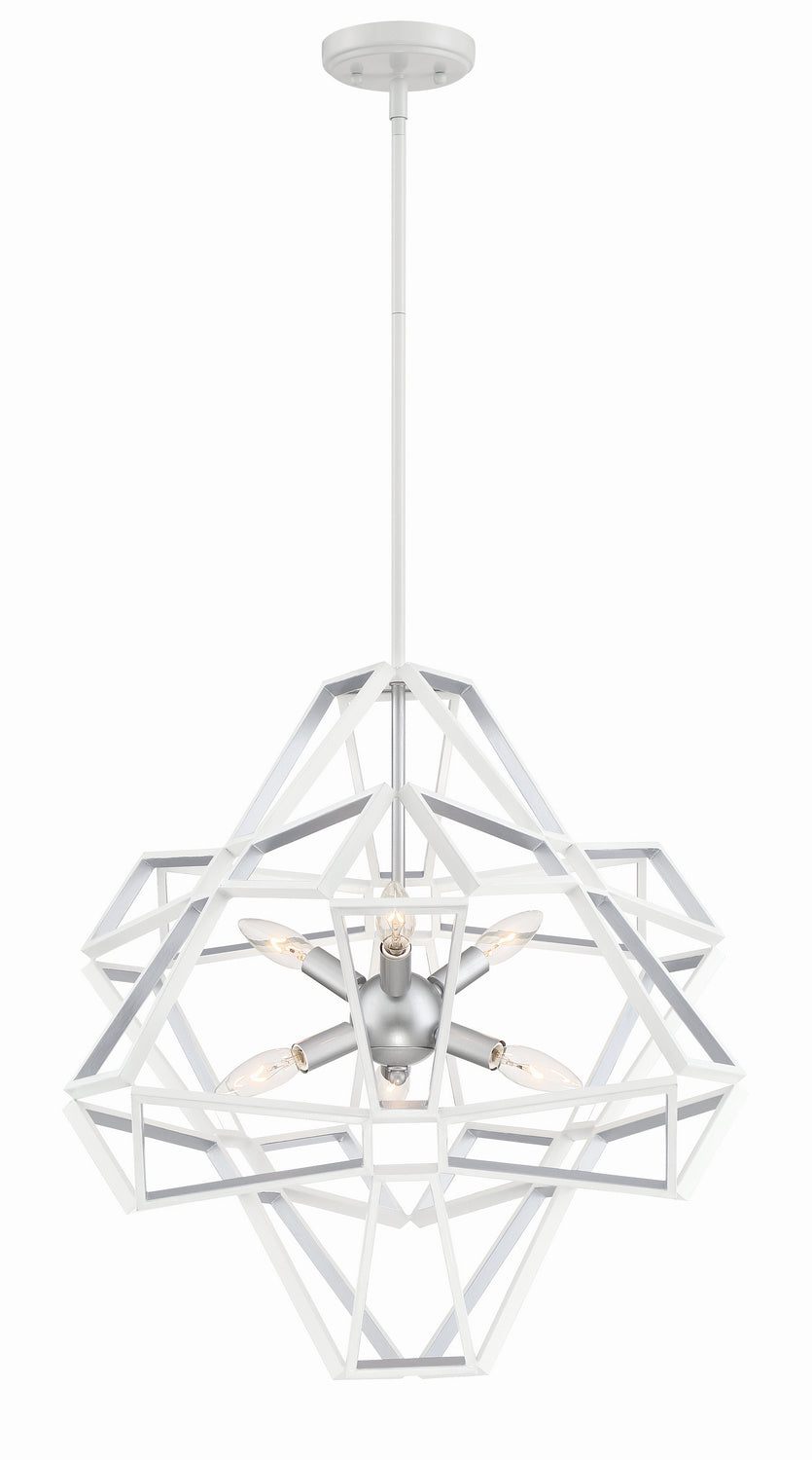 Zeev Unity CD10231-6-SW-SL Chandelier Light - Satin White