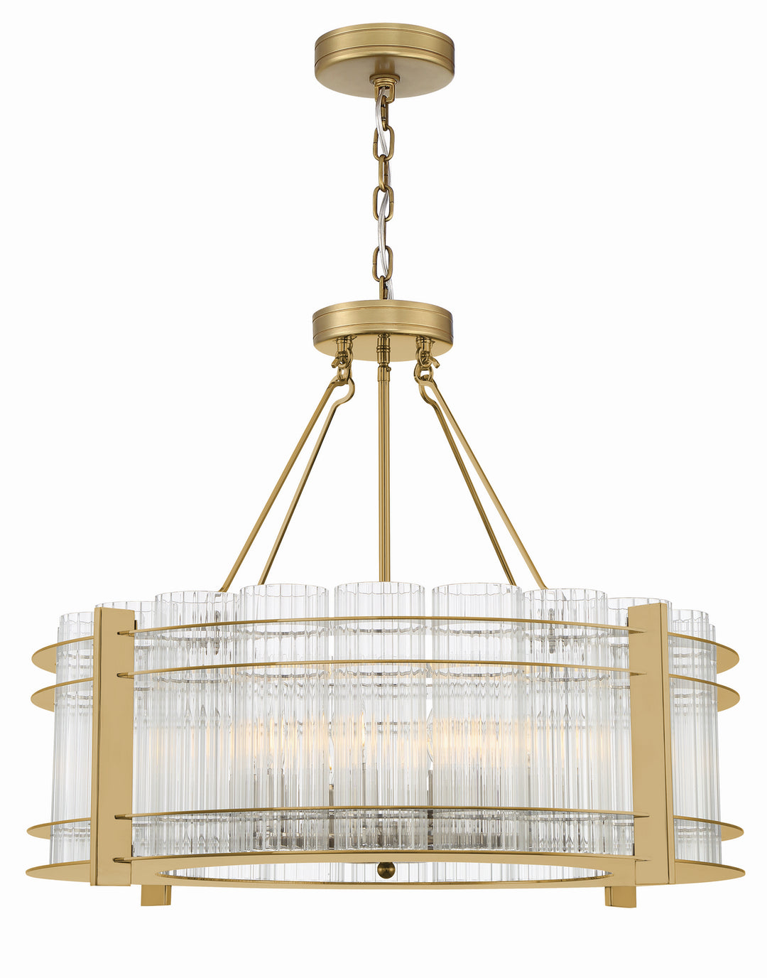 Zeev Regis CD10284-10-AGB Chandelier Light - Aged Brass