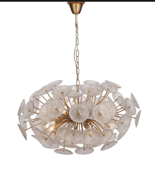 Zeev Floral CD10288-10-GD Chandelier Light - Gold