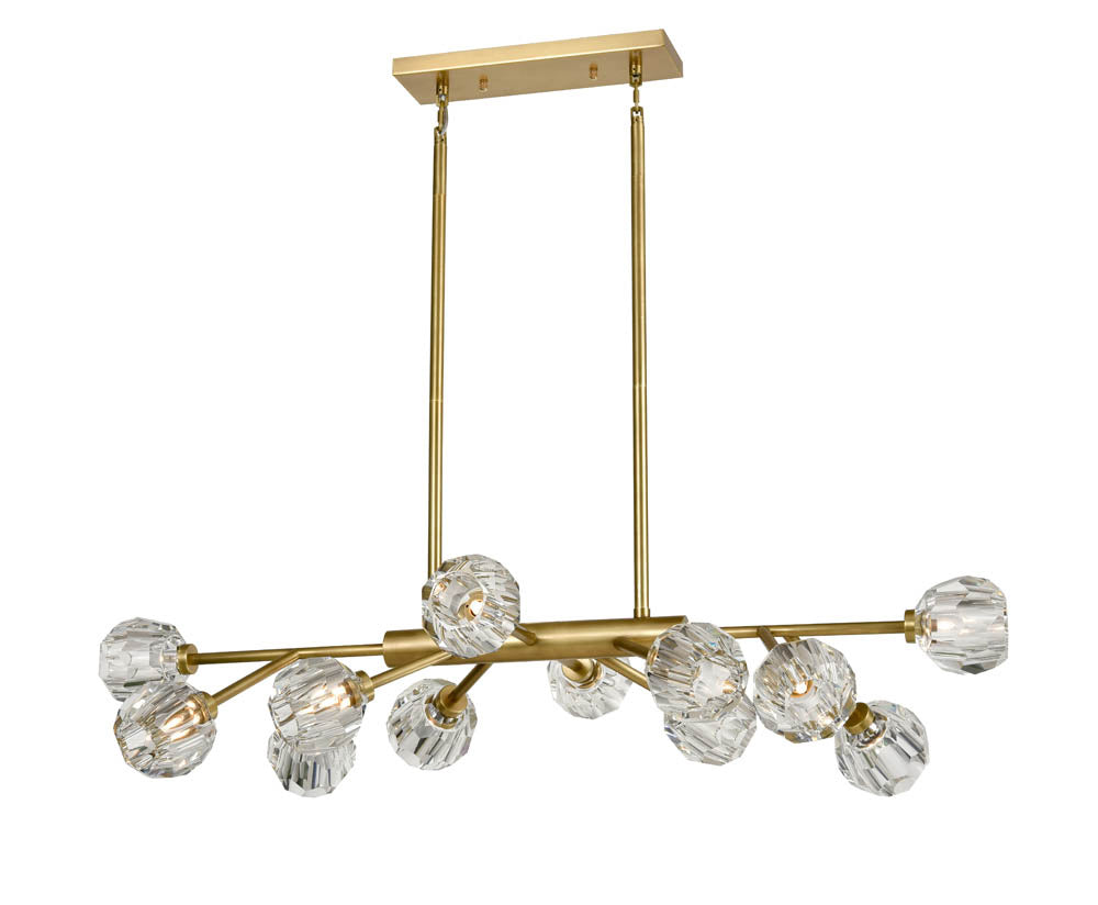 Zeev Parisian CD10311-12-AGB Pendant Light - Aged Brass