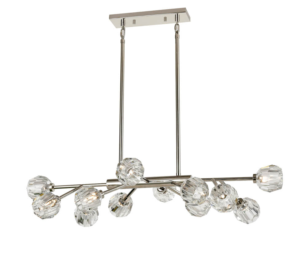 Zeev Parisian CD10312-12-PN Pendant Light - Polished Nickel