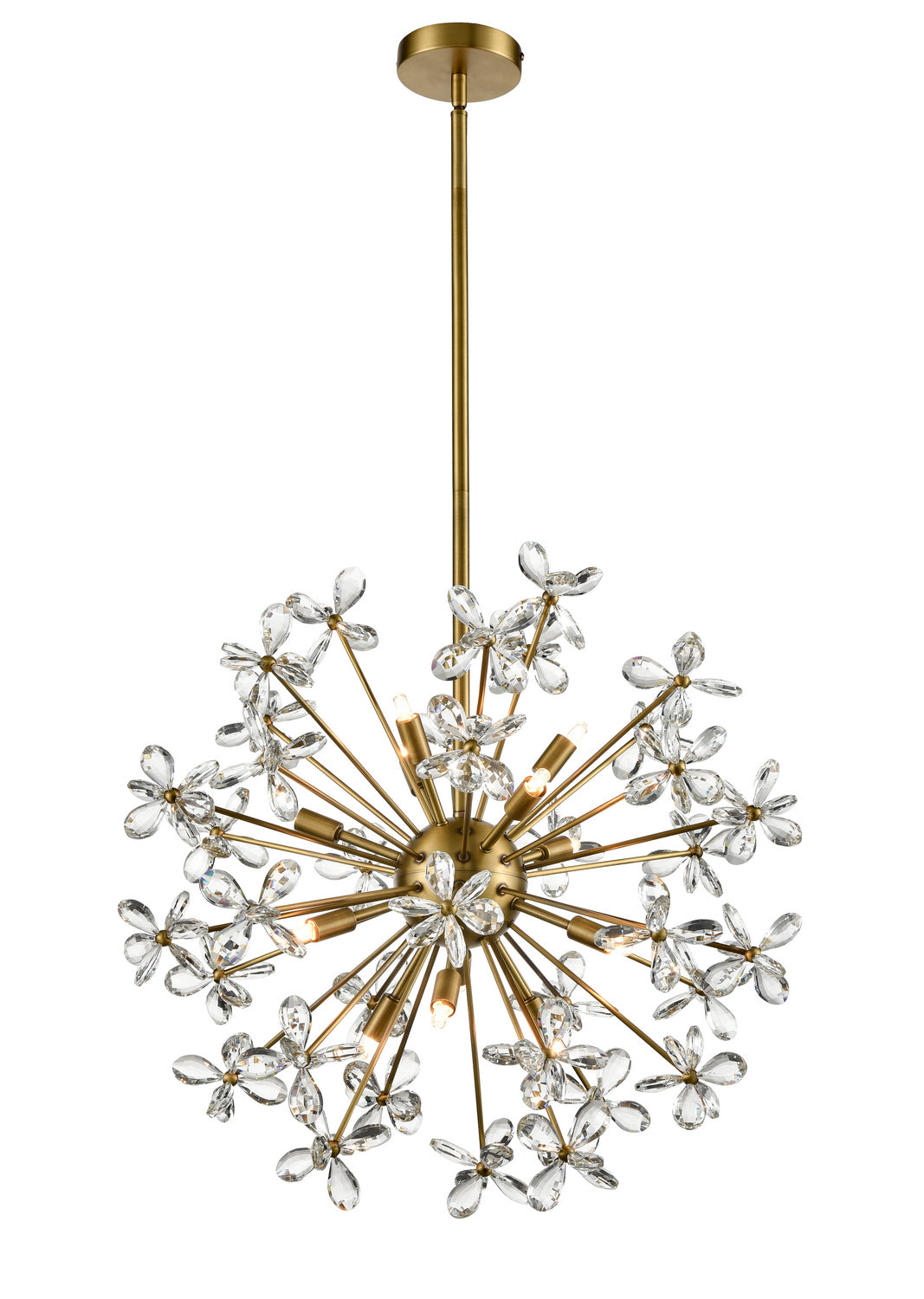 Zeev Adelle CD10337-12-AGB Chandelier Light - Aged Brass