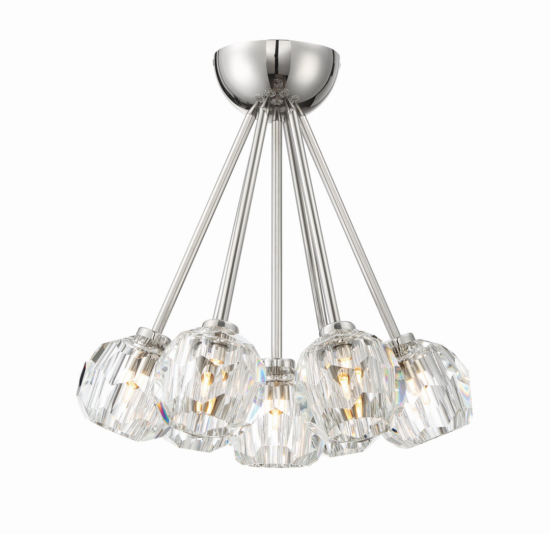 Zeev Parisian FM60050-7-PN Ceiling Light - Polished Nickel