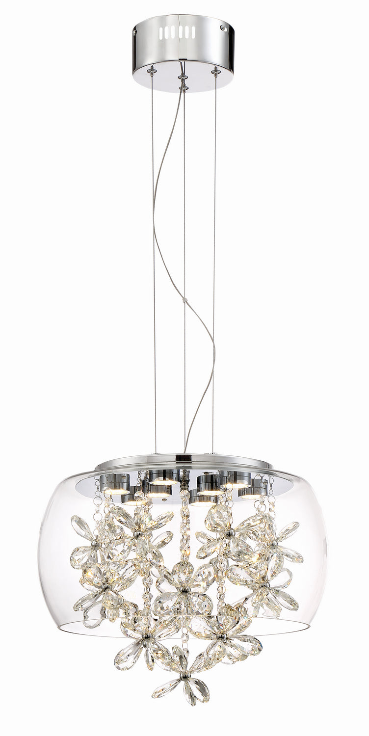 Zeev Destiny P30077-LED-CH Pendant Light - Chrome