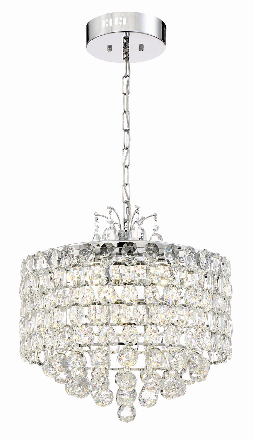 Zeev Belle P30081-LED-CH Chandelier Light - Chrome